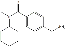 4-(AMINOMETHYL)-N-CYCLOHEXYL-N-METHYLBENZAMIDE Struktur