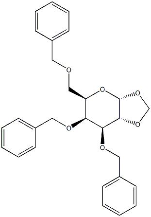 3,4,6-TRI-O-BENZYL-1,2-O-(METHYLENE) ALPHA-D-GALACTOSE Struktur