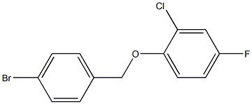 4-BROMOBENZYL-(2-CHLORO-4-FLUOROPHENYL)ETHER Struktur