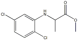 2-(2,5-DICHLORO-PHENYLAMINO)-PROPIONIC ACID METHYL ESTER Struktur