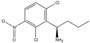 (1R)-1-(2,6-DICHLORO-3-NITROPHENYL)BUTYLAMINE Struktur