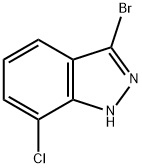 3-BROMO-7-CHLORO (1H)INDAZOLE Struktur