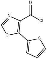 5-THIEN-2-YL-1,3-OXAZOLE-4-CARBONYL CHLORIDE Struktur