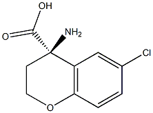 (4R)-4-AMINO-6-CHLOROCHROMANE-4-CARBOXYLIC ACID Struktur