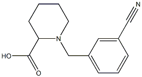 1-(3-CYANOBENZYL)PIPERIDINE-2-CARBOXYLIC ACID Struktur