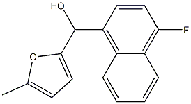 4-FLUORO-1-NAPHTHYL-(5-METHYL-2-FURYL)METHANOL Struktur