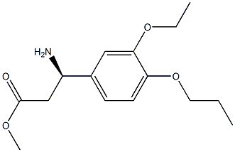 METHYL (3R)-3-AMINO-3-(3-ETHOXY-4-PROPOXYPHENYL)PROPANOATE Struktur