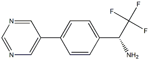 (1R)-2,2,2-TRIFLUORO-1-(4-PYRIMIDIN-5-YLPHENYL)ETHYLAMINE Struktur