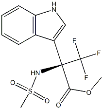 METHYL 3,3,3-TRIFLUORO-2-(1H-INDOL-3-YL)-N-(METHYLSULFONYL)ALANINATE Struktur