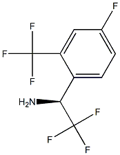 (1S)-2,2,2-TRIFLUORO-1-[4-FLUORO-2-(TRIFLUOROMETHYL)PHENYL]ETHYLAMINE Struktur