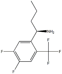 (1R)-1-[4,5-DIFLUORO-2-(TRIFLUOROMETHYL)PHENYL]BUTYLAMINE Struktur