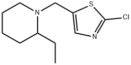 1-[(2-CHLORO-1,3-THIAZOL-5-YL)METHYL]-2-ETHYLPIPERIDINE Struktur