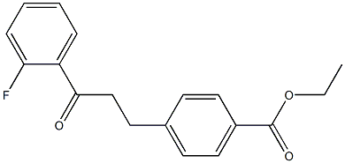 3-(4-CARBOETHOXYPHENYL)-2'-FLUOROPROPIOPHENONE Struktur