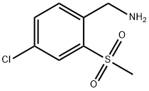 4-CHLORO-2-METHANESULFONYL-BENZYLAMINE Struktur