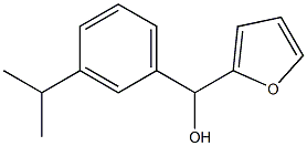 2-FURYL-(3-ISOPROPYLPHENYL)METHANOL Struktur