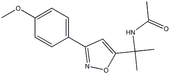 ACETAMIDE, N-[1-[3-(4-METHOXYPHENYL)-5-ISOXAZOLYL]-1-METHYLETHYL]- Struktur