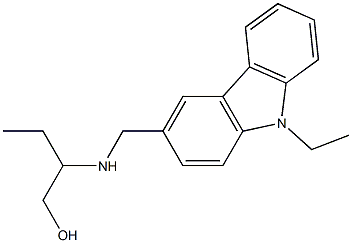 2-(((9-ETHYL-9H-CARBAZOL-3-YL)METHYL)AMINO)BUTAN-1-OL Struktur