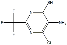 5-AMINO-6-CHLORO-2-(TRIFLUOROMETHYL)PYRIMIDINE-4-THIOL Struktur