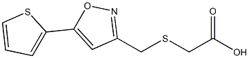 [[(5-THIEN-2-YLISOXAZOL-3-YL)METHYL]THIO]ACETIC ACID Struktur