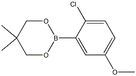 2-(2-CHLORO-5-METHOXYPHENYL)-5,5-DIMETHYL-1,3,2-DIOXABORINANE Struktur