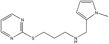 N-((1-METHYL-1H-PYRROL-2-YL)METHYL)-3-(PYRIMIDIN-2-YLTHIO)PROPAN-1-AMINE Struktur