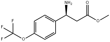 METHYL (3S)-3-AMINO-3-[4-(TRIFLUOROMETHOXY)PHENYL]PROPANOATE Struktur