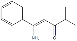 1-AMINO-4-METHYL-1-PHENYL-PENT-1-EN-3-ONE Struktur