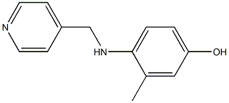 3-METHYL-4-[(PYRIDIN-4-YLMETHYL)-AMINO]-PHENOL Struktur