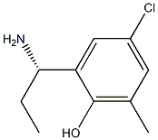 2-((1S)-1-AMINOPROPYL)-4-CHLORO-6-METHYLPHENOL Struktur