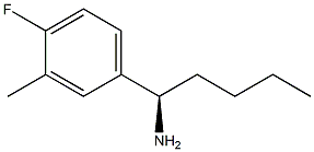 (1R)-1-(4-FLUORO-3-METHYLPHENYL)PENTYLAMINE Struktur