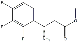 METHYL (3S)-3-AMINO-3-(2,3,4-TRIFLUOROPHENYL)PROPANOATE Struktur