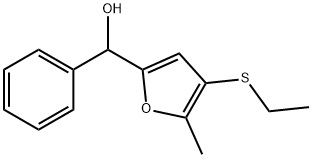 4-ETHYLTHIOPHENYL-(5-METHYL-2-FURYL)METHANOL Struktur