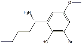 2-((1S)-1-AMINOPENTYL)-6-BROMO-4-METHOXYPHENOL Struktur