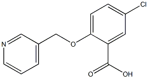 5-CHLORO-2-(PYRIDIN-3-YLMETHOXY)BENZOIC ACID Struktur