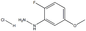 2-FLUORO-5-METHOXYPHENYLHYDRAZINE HYDROCHLORIDE Structure