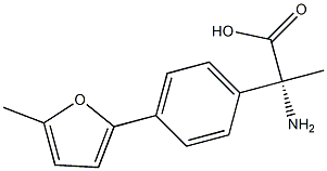 (2R)-2-AMINO-2-[4-(5-METHYL(2-FURYL))PHENYL]PROPANOIC ACID Struktur