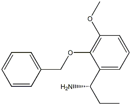 (1S)-1-[3-METHOXY-2-(PHENYLMETHOXY)PHENYL]PROPYLAMINE Struktur