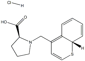 (S)-ALPHA-(BENZO[B]THIOPHENYLMETHYL)PROLINE HCL Struktur