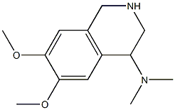 6,7-DIMETHOXY-N,N-DIMETHYL-1,2,3,4-TETRAHYDROISOQUINOLIN-4-AMINE Struktur