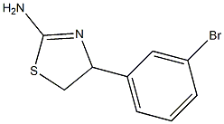 4-(3-BROMO-PHENYL)-4,5-DIHYDRO-THIAZOL-2-YLAMINE Struktur