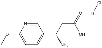 (S)-3-AMINO-3-(6-METHOXY-3-PYRIDYL)-PROPANOIC ACID HYDROCHLORIDE Struktur