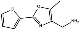 1-[2-(2-FURYL)-5-METHYL-1,3-OXAZOL-4-YL]METHYLAMINE Struktur