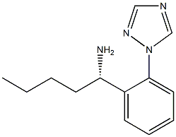 (1S)-1-(2-(1,2,4-TRIAZOLYL)PHENYL)PENTYLAMINE Struktur