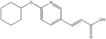 3-(6-CYCLOHEXYLOXY-PYRIDIN-3-YL)-ACRYLIC ACID Struktur