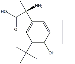 (2S)-2-AMINO-2-[3,5-BIS(TERT-BUTYL)-4-HYDROXYPHENYL]PROPANOIC ACID Struktur