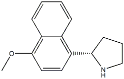 1-((2S)PYRROLIDIN-2-YL)-4-METHOXYNAPHTHALENE Struktur