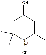 4-HYDROXY-2,2,6-TRIMETHYL-PIPERIDINIUM CHLORIDE Struktur