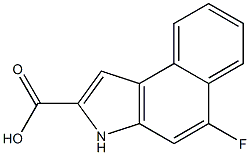 5-FLUORO-3H-BENZO[E]INDOLE-2-CARBOXYLIC ACID Struktur