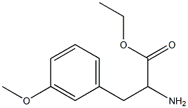 2-AMINO-3-(3-METHOXY-PHENYL)-PROPIONIC ACID ETHYL ESTER Struktur