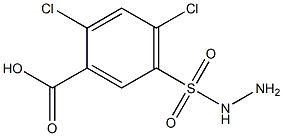 2,4-DICHLORO-5-AMINOSULFAMYLBENZOIC ACID Struktur